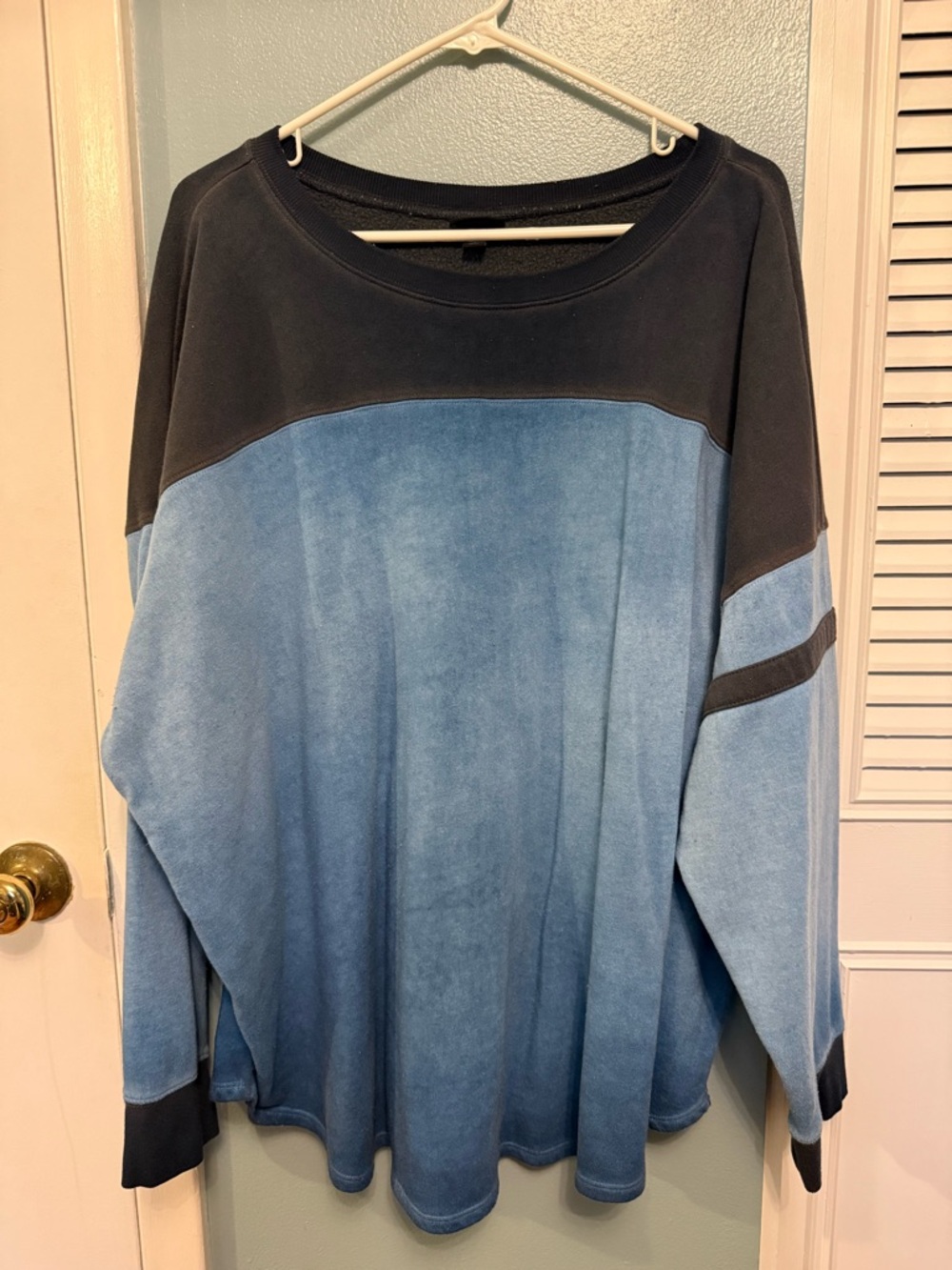 Torrid ombré varsity sweatshirt